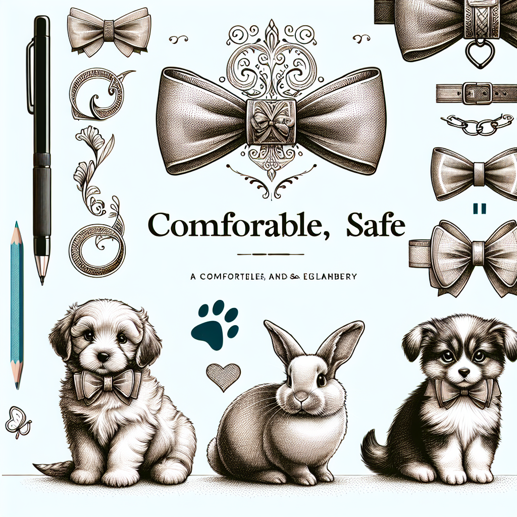 Elegant, Comfortable and Safe: Bow Collar Sets for Your Small Pet