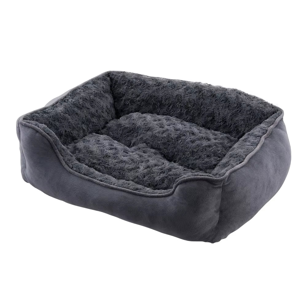 Soft Grey Pet Sleeping Bed for Small Medium Large Removable Dogs Puppy Bed Pet Supplies