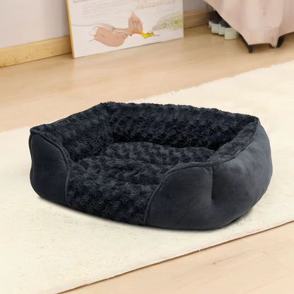 Soft Grey Pet Sleeping Bed for Small Medium Large Removable Dogs Puppy Bed Pet Supplies