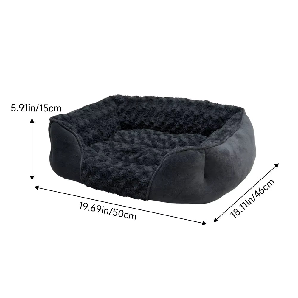 Soft Grey Pet Sleeping Bed for Small Medium Large Removable Dogs Puppy Bed Pet Supplies