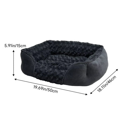 Soft Grey Pet Sleeping Bed for Small Medium Large Removable Dogs Puppy Bed Pet Supplies