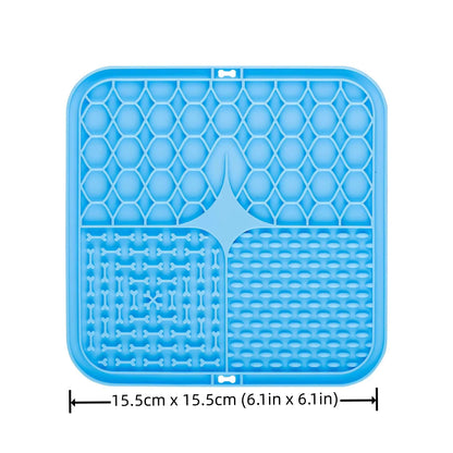 Pet Dog Cat Licking Pad Licking Pad anti Choking Slow Food Utensils Slow Food Bowl Licking Plate Pet Cat Yogurt Meal Mat