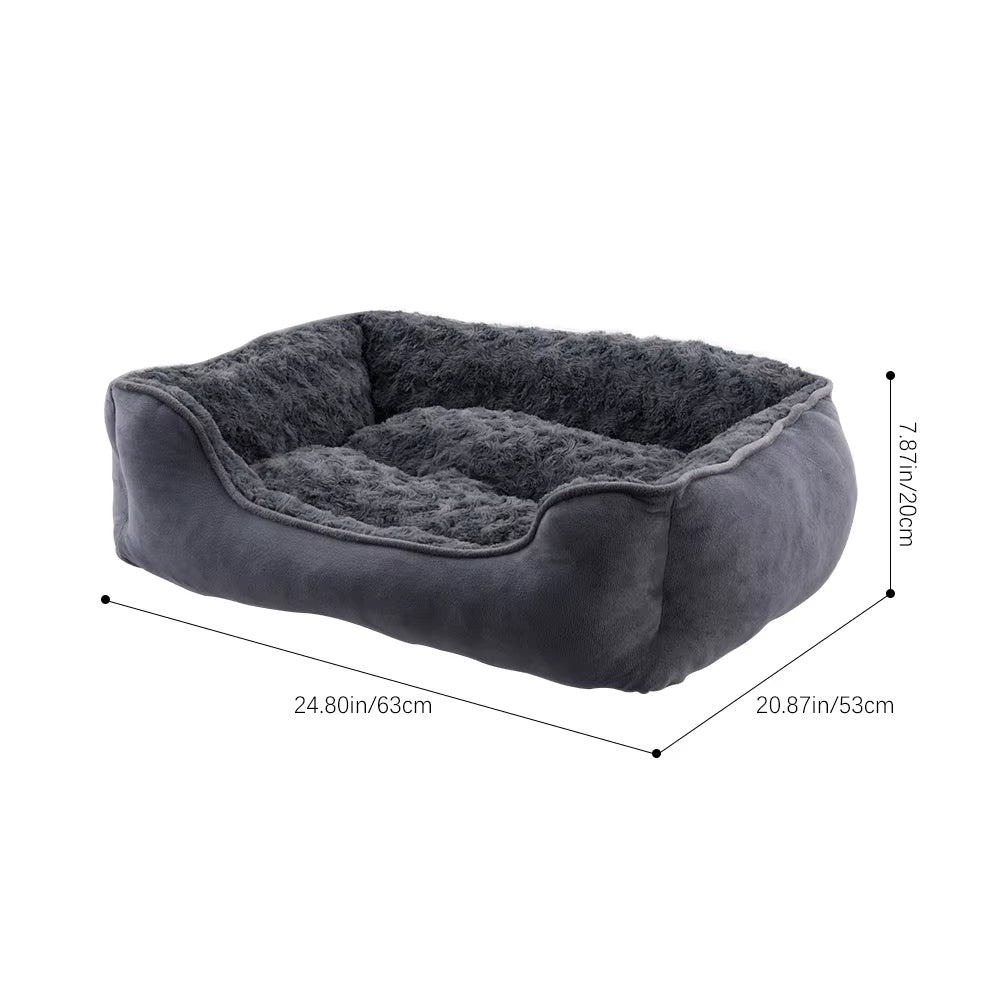 Soft Grey Pet Sleeping Bed for Small Medium Large Removable Dogs Puppy Bed Pet Supplies