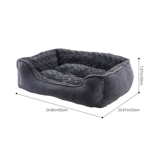 Soft Grey Pet Sleeping Bed for Small Medium Large Removable Dogs Puppy Bed Pet Supplies