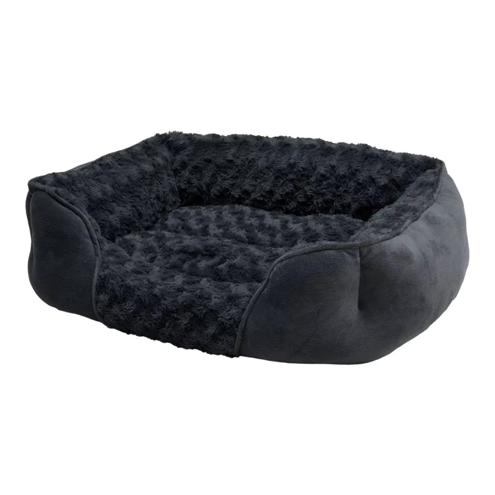 Soft Grey Pet Sleeping Bed for Small Medium Large Removable Dogs Puppy Bed Pet Supplies