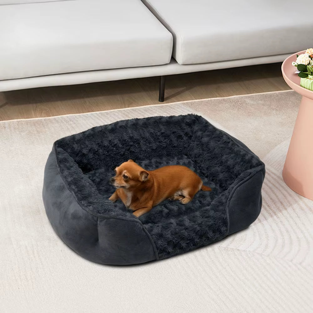 Soft Grey Pet Sleeping Bed for Small Medium Large Removable Dogs Puppy Bed Pet Supplies