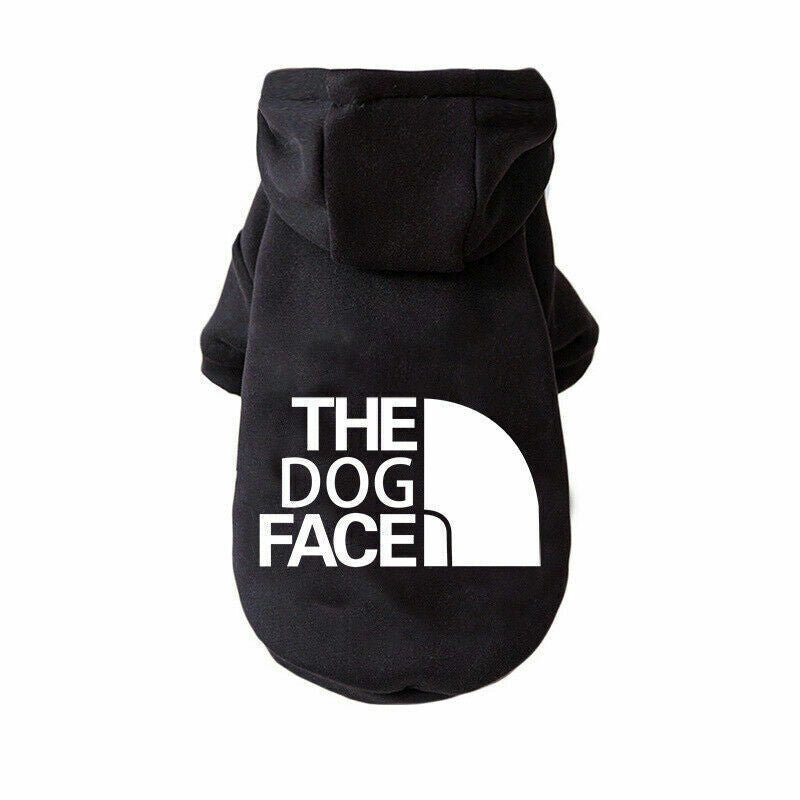 Pet Dog Hoodie Jumper Winter Dogs Clothes Jacket Coat Fleece Warm Clothing