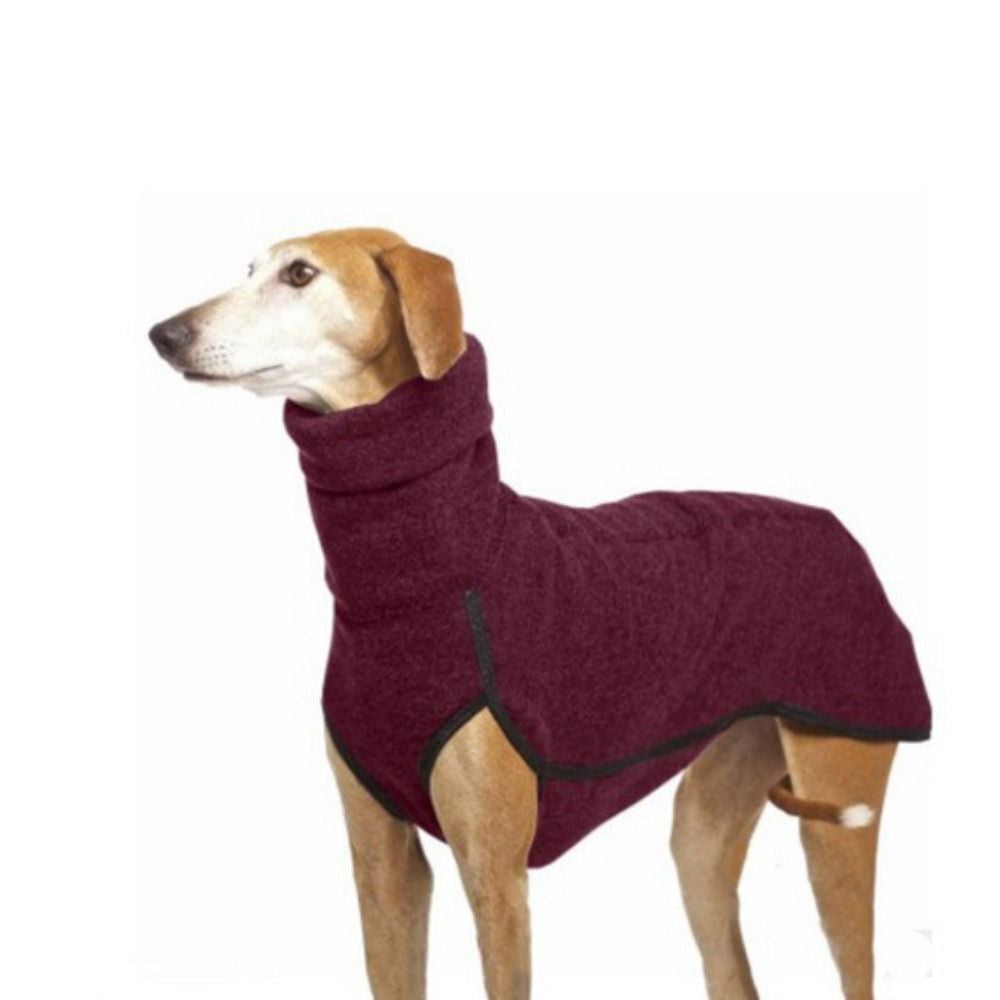Pet Dog Winter High Collar Jumper Sweater Greyhound Whippet Clothes Lurcher Coat