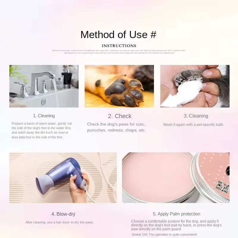 10G Pet Paw Care Creams Ointment Paw Care Cream Moisturizing Protection Forefoot Toe Health Pet Products for Puppy Dog Cat