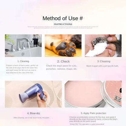 10G Pet Paw Care Creams Ointment Paw Care Cream Moisturizing Protection Forefoot Toe Health Pet Products for Puppy Dog Cat