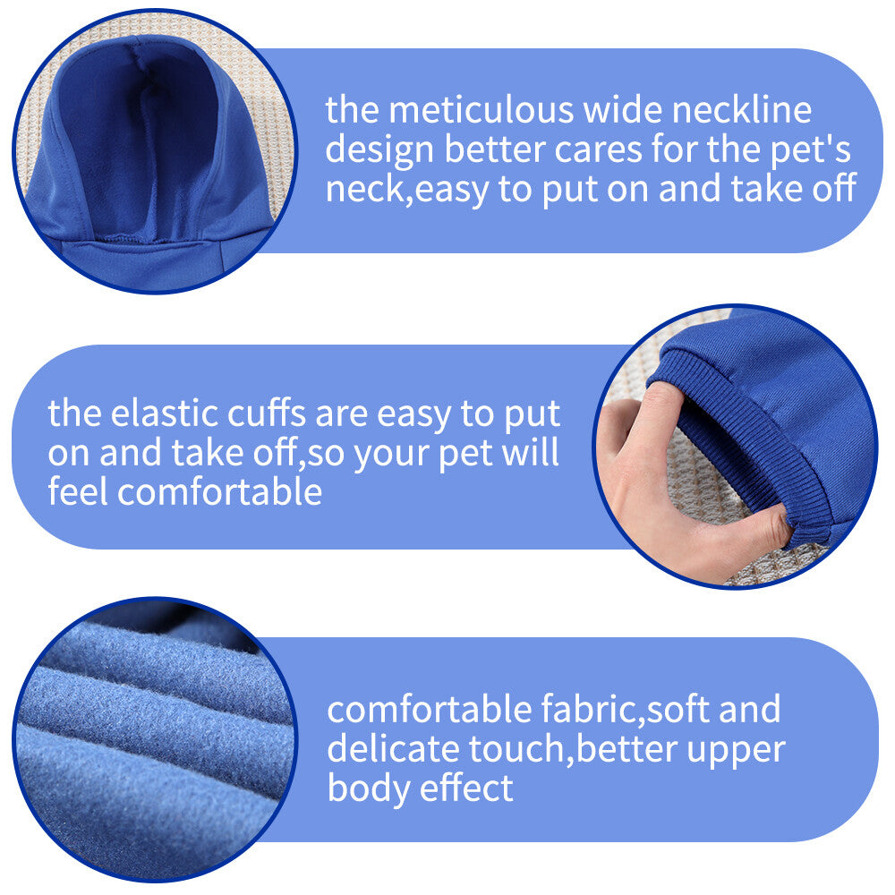 Pet Dog Hoodie Jumper Winter Dogs Clothes Jacket Coat Fleece Warm Clothing