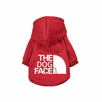 Pet Dog Hoodie Jumper Winter Dogs Clothes Jacket Coat Fleece Warm Clothing