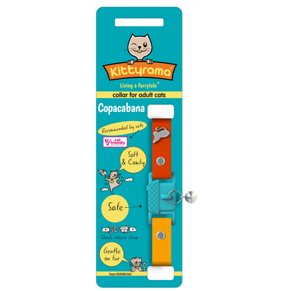 KITTYRAMA COPACABANA CAT COLLAR - Quick Release, Breakaway, Hypoallergenic