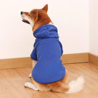 Pet Dog Hoodie Jumper Winter Dogs Clothes Jacket Coat Fleece Warm Clothing