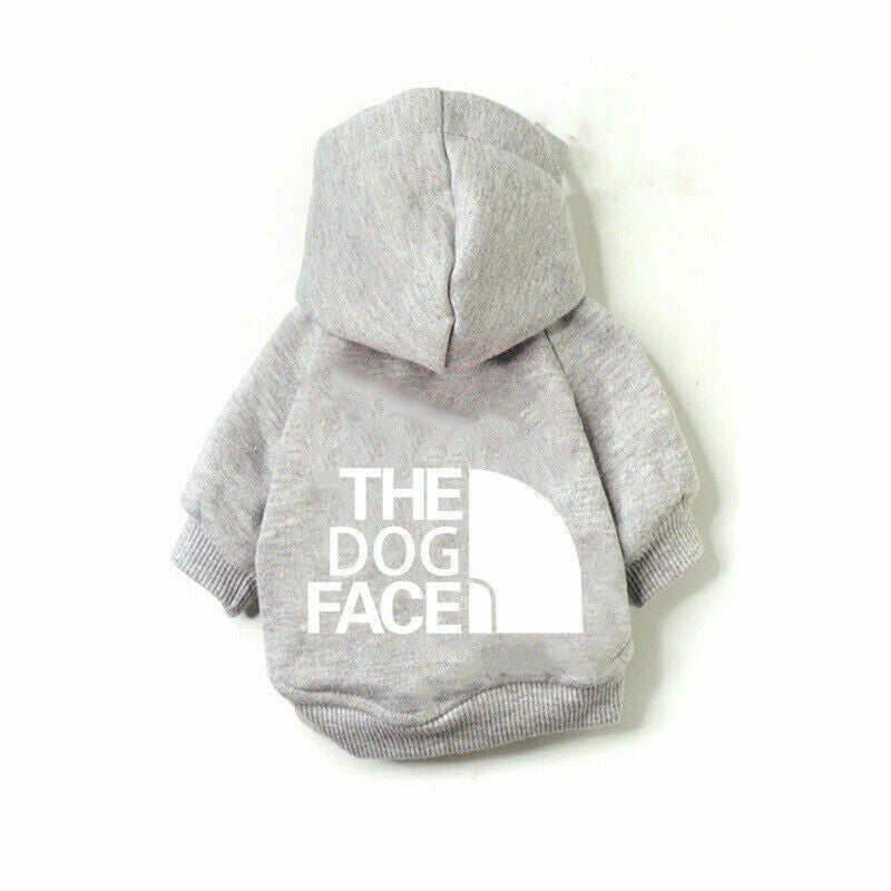 Pet Dog Hoodie Jumper Winter Dogs Clothes Jacket Coat Fleece Warm Clothing
