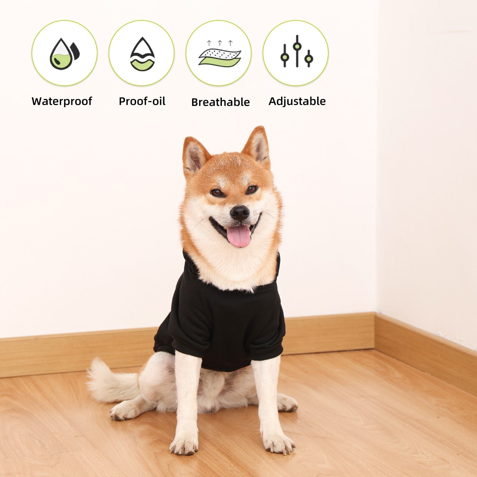 Pet Dog Hoodie Jumper Winter Dogs Clothes Jacket Coat Fleece Warm Clothing