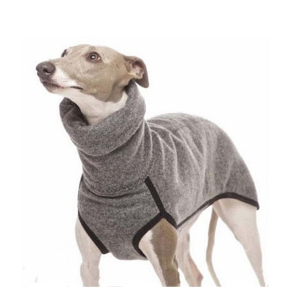 Pet Dog Winter High Collar Jumper Sweater Greyhound Whippet Clothes Lurcher Coat