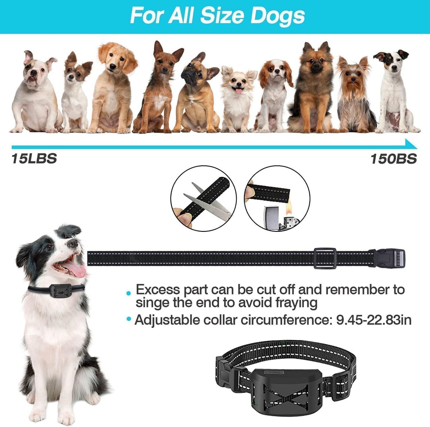 Wireless Dog Fence, 2-In-1 Electric Dog Fence System for 2 Dogs with Training Collar & Remote, IP65 Waterproof, 2024 Safety Pets Containment System for All Dogs, Cover up to 8 Acre(20-850Ft)
