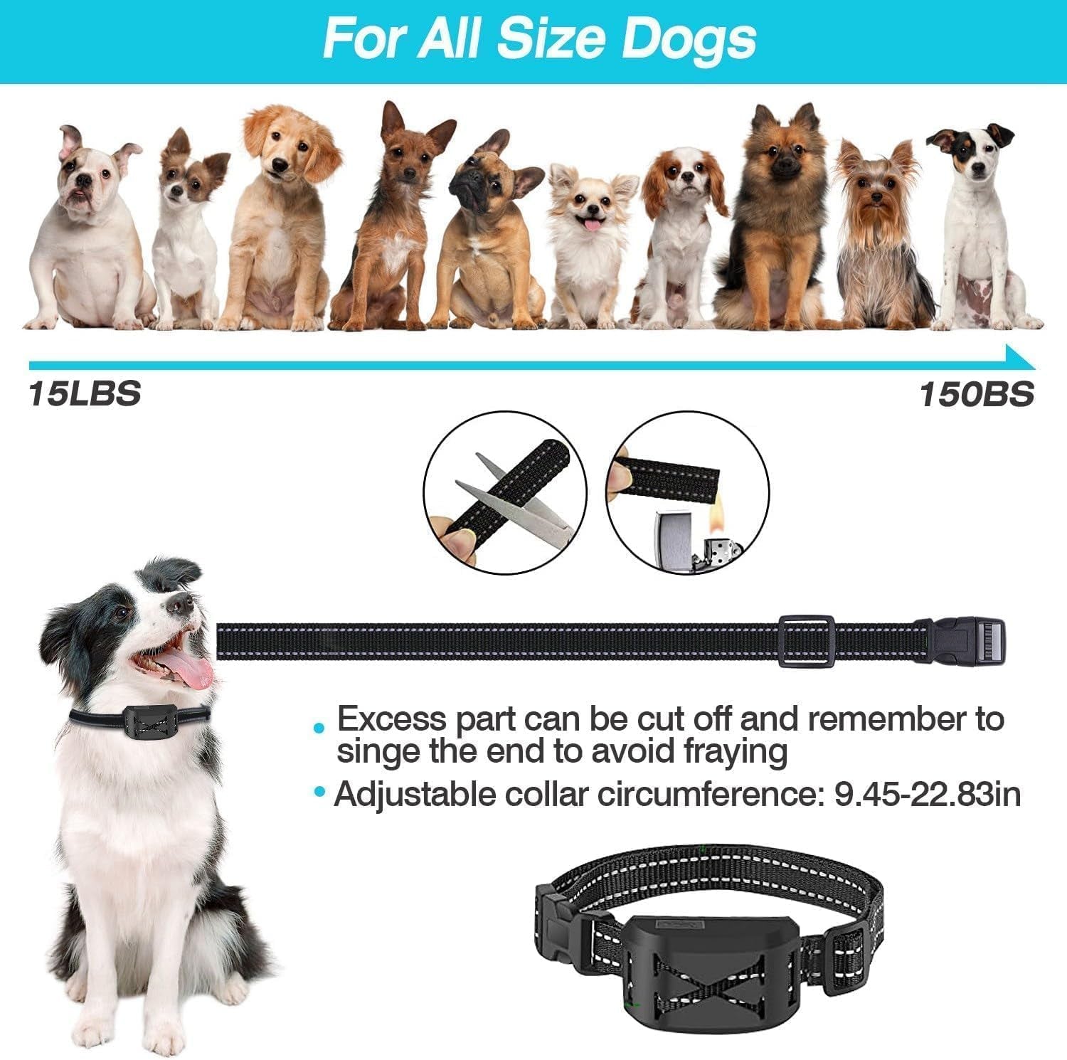 Wireless Dog Fence, 2-In-1 Electric Dog Fence System for 2 Dogs with Training Collar & Remote, IP65 Waterproof, 2024 Safety Pets Containment System for All Dogs, Cover up to 8 Acre(20-850Ft)